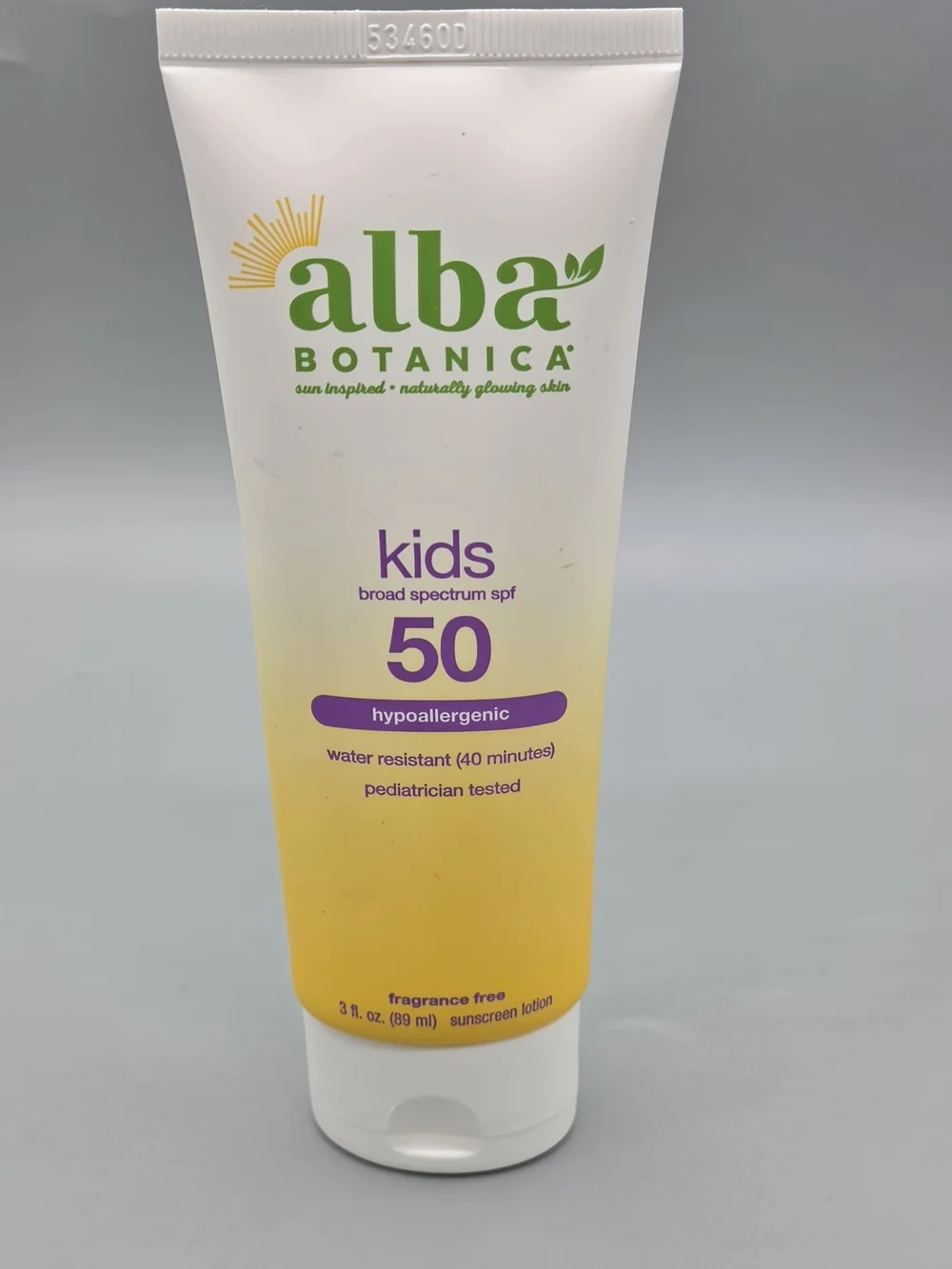Alba Botanica Kids Sunscreen Body Lotion SPF 50, 3 Oz New, No Box